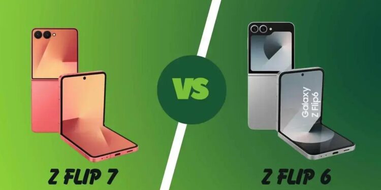 Comparativo: Samsung Galaxy Z Flip 7 e 6, o que muda?