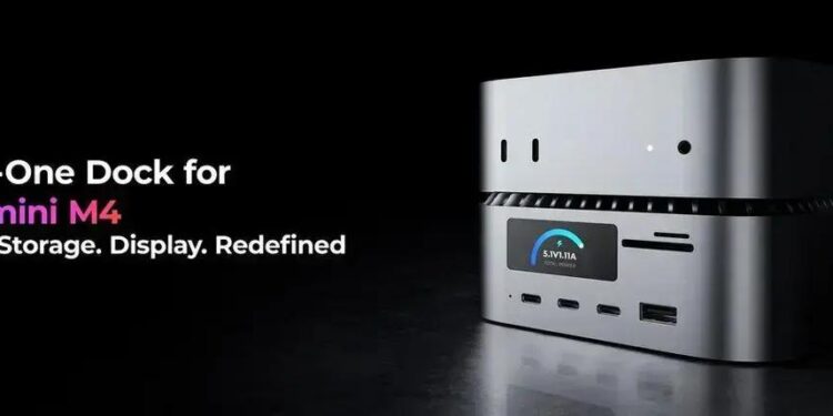 Dock do Mac mini (M4) com tela e suporte para SSDs de até 8TB é IMPERDÍVEL!