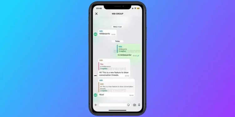 WhatsApp testa novo recurso de organizar mensagens em tópicos no iOS