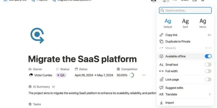 Notion AGORA permite criar PÁGINAS offline – Descubra como!
