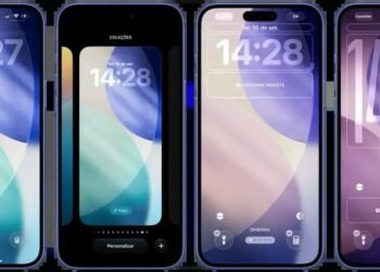 Como MUDAR o TAMANHO do RELÓGIO na Tela Bloqueada do iPhone em 2025