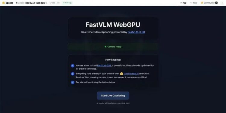 Seu Mac pode RODAR FastVLM pelo navegador – Você não sabia! 1 Seu Mac pode RODAR FastVLM pelo navegador – Você não sabia!