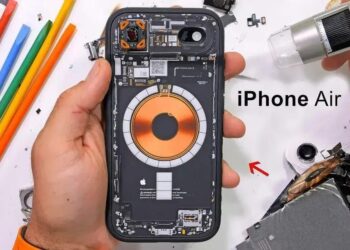 Você não sabia? A desmontagem do iPhone Air revela segredos incríveis! 6 Você não sabia? A desmontagem do iPhone Air revela segredos incríveis!