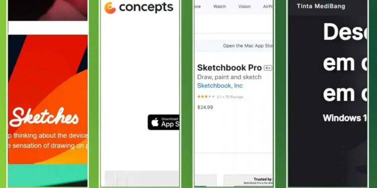 4 APLICATIVOS DE DESENHO DIGITAL QUE VOCÊ PRECISA CONHECER EM 2025! 1 4 APLICATIVOS DE DESENHO DIGITAL QUE VOCÊ PRECISA CONHECER EM 2025!